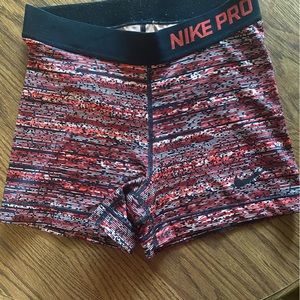 Nike pro spandex, shorts, size small
